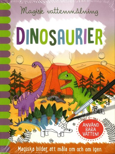 bokomslag Magisk vattenmålning. Dinosaurier