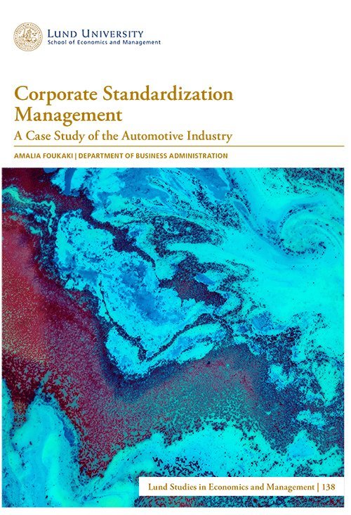 Corporate Standardization Management 1