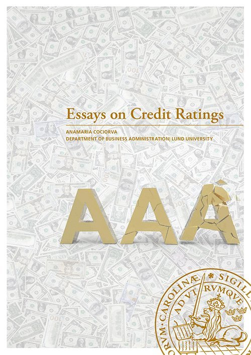 Anamaria Cociorva - Essays on Credit Ratings, Häftad