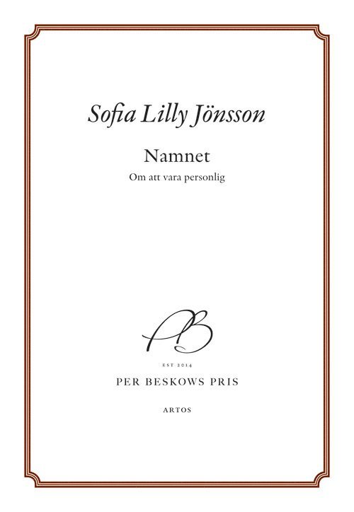 Namnet : om att vara personlig
