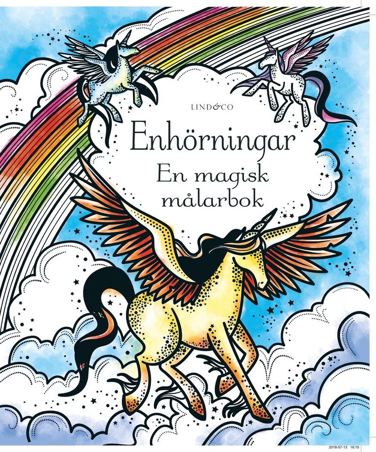 Enhörningar : en magisk målarbok