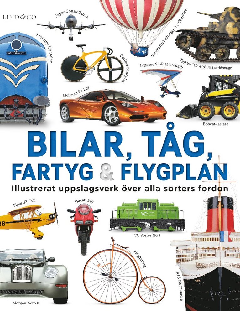 Bilar, tåg, fartyg och flygplan : illustrerat uppslagsverk 1