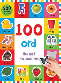 bokomslag 100 ord: bok med klistermärken