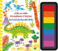 bokomslag Måla med fingeravtryck. Dinosaurier