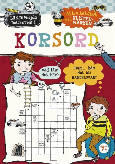 Martin Widmark - Korsord : aktivitetsbok med klistermärken, Häftad