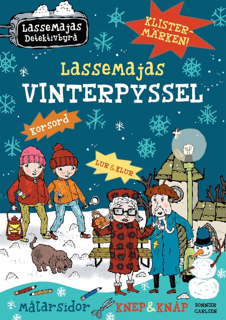 LasseMajas vinterpyssel med klistermärken 1