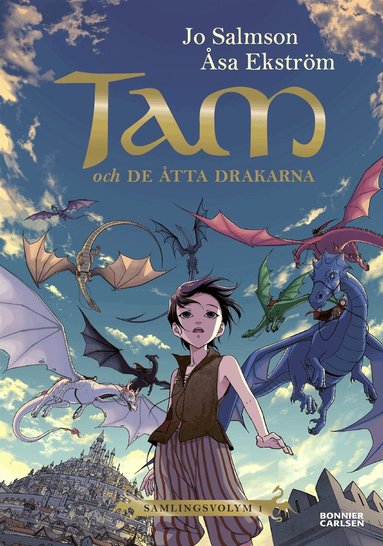 Jo Salmson - Tam och de åtta drakarna (Drakriddare, bok 1-3), Kartonnage