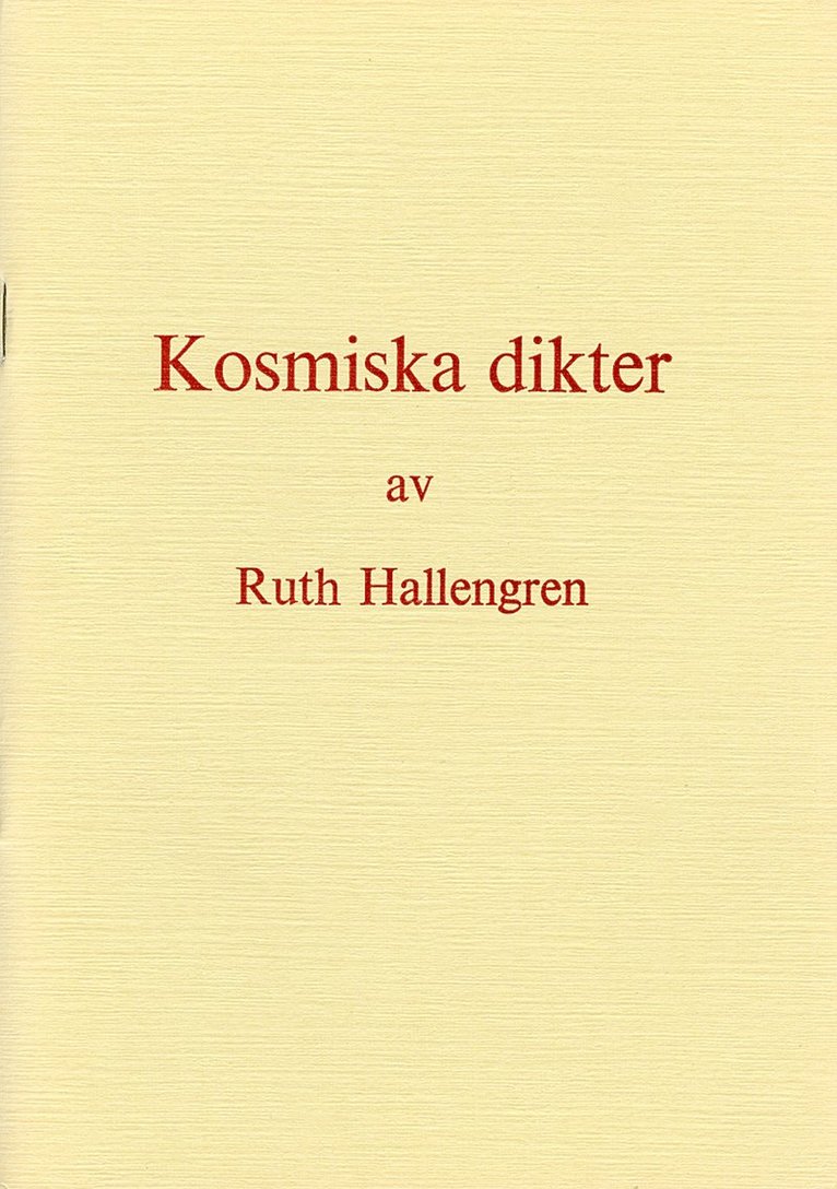 Kosmiska dikter 1