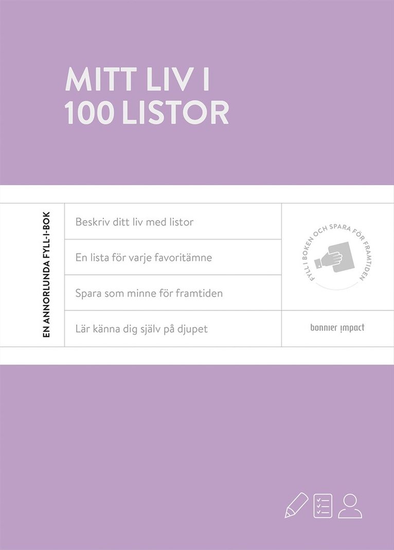 Mitt liv i 100 listor 1