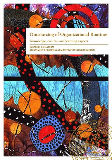 bokomslag Outsourcing of Organizational Routines