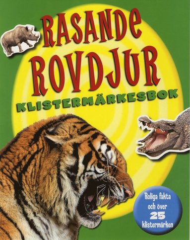 bokomslag Rasande rovdjur klistermärkesbok