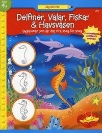 bokomslag Delfiner, valar, fiskar & havsväsen