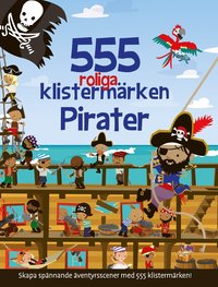 bokomslag 555 roliga klistermärken : pirater