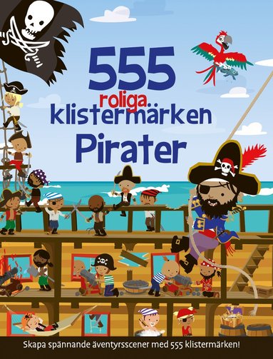 bokomslag 555 roliga klistermärken. Pirater