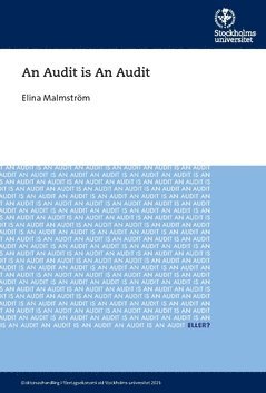 An Audit is An Audit 1