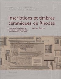 bokomslag Inscriptions et timbres céramiques de Rhodes