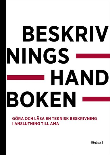 bokomslag Beskrivningshandboken. Utg 5