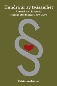 bokomslag Hundra år av tvåsamhet : äktenskapet i svenska statliga utredningar 1909-2009