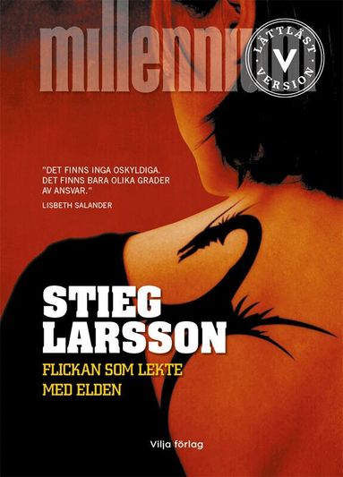 Stieg Larsson - Flickan som lekte med elden (lättläst), Kartonnage