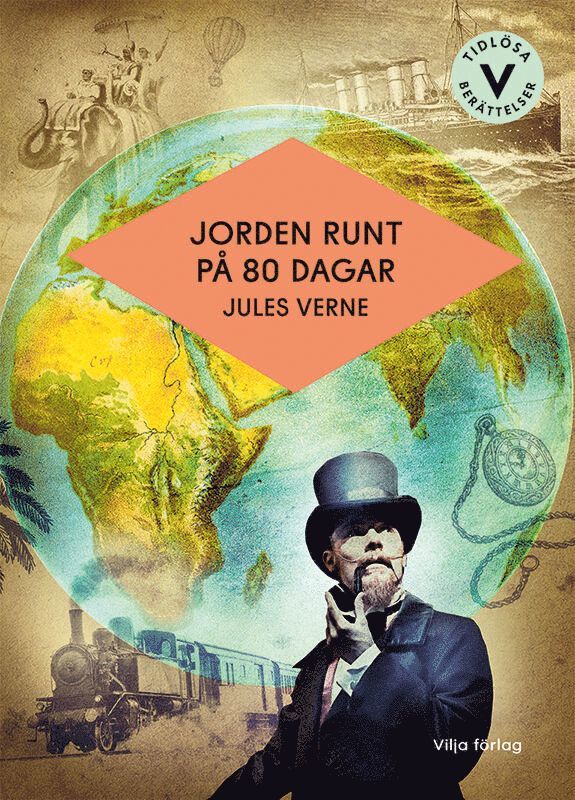 Jules Verne - Jorden runt på 80 dagar (lättläst), Kartonnage