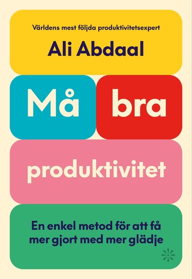 Ali Abdaal - Må bra-produktivitet : en enkel metod för att få mer gjort med mer glädje, Häftad