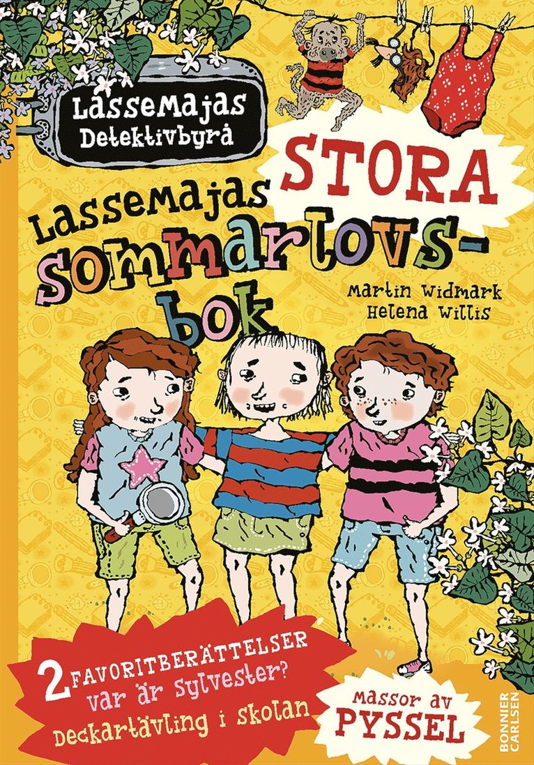 Martin Widmark - LasseMajas stora sommarlovsbok. Deckartävling i skolan & Var är Sylvester?, Inbunden