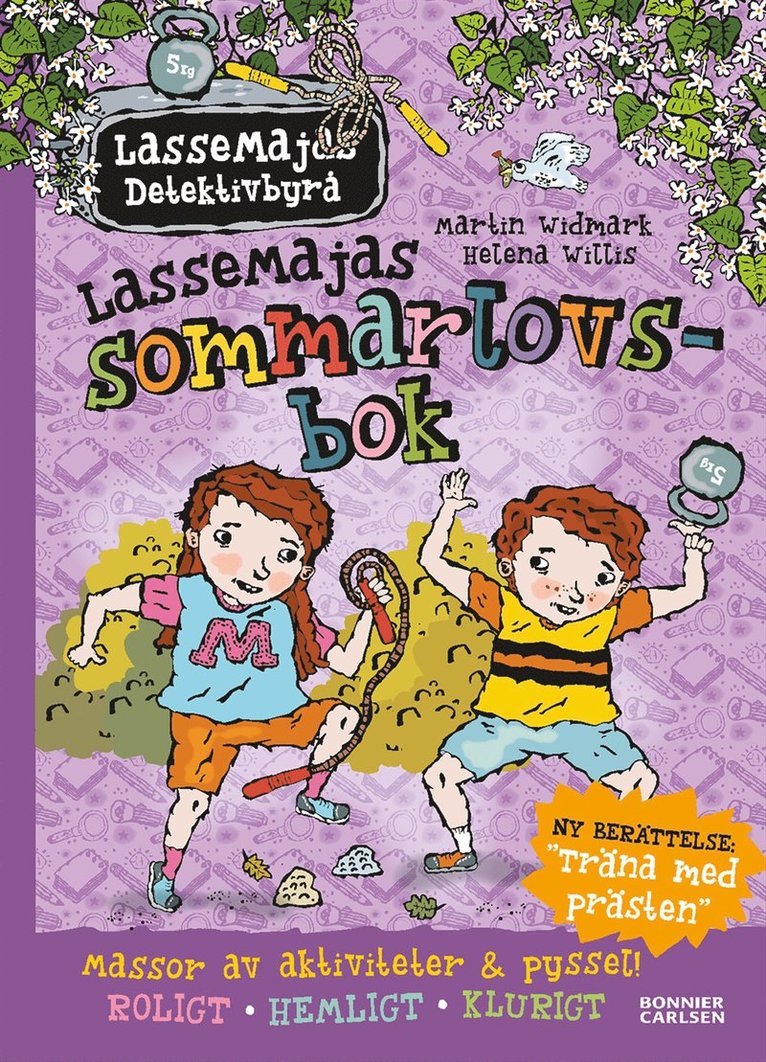 Martin Widmark - LasseMajas sommarlovsbok. Träna med Prästen, Inbunden