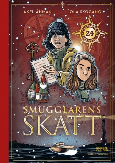 Axel Åhman - Smugglarens skatt  : en julberättelse i 24 kapitel, Inbunden