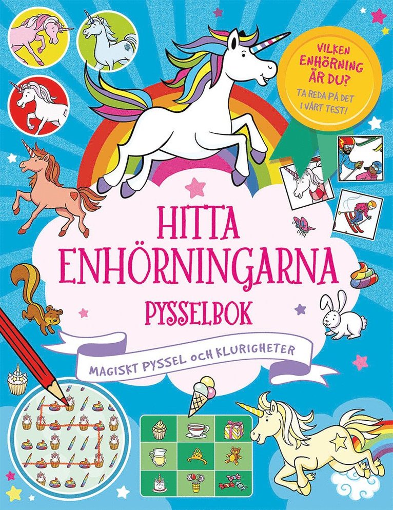 Hitta enhörningarna pysselbok : Magiskt pyssel och klurigheter 1