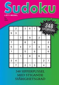 bokomslag Sudoku - Lätt-medel : 348 sifferpussel med stigande svårighetsgrad