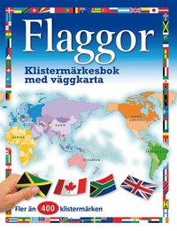bokomslag Flaggor : klistermärkesbok med väggkarta