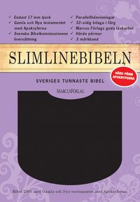 bokomslag Slimline Bibeln svart cabraskinn med apokryferna