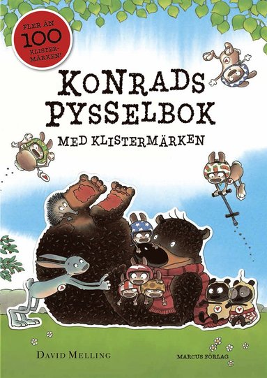 Konrads pysselbok med klistermärken, Häftad