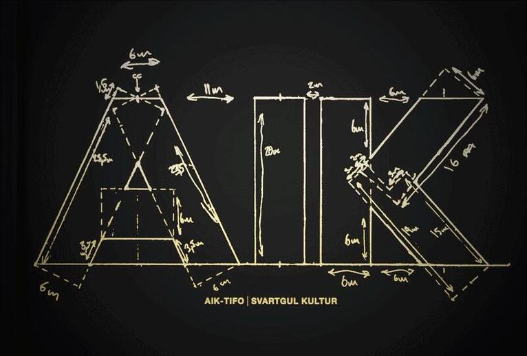 AIK-tifo - Svartgul kultur, Kartonnage