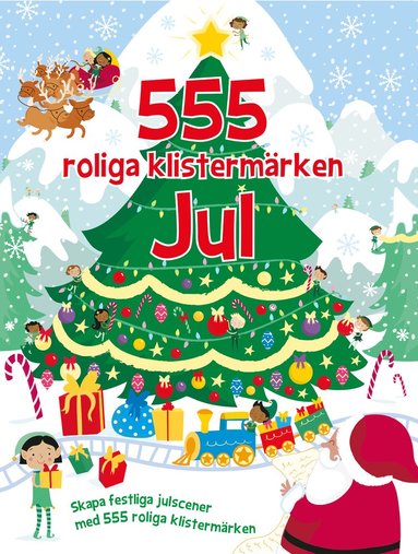 bokomslag 555 roliga klistermärken. Jul