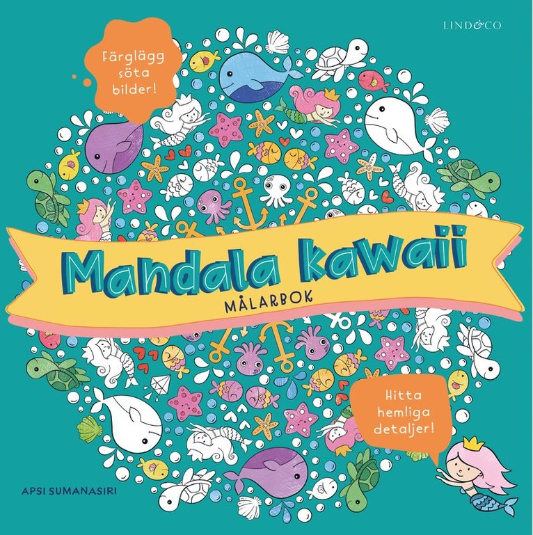 Mandala kawaii : målarbok 1