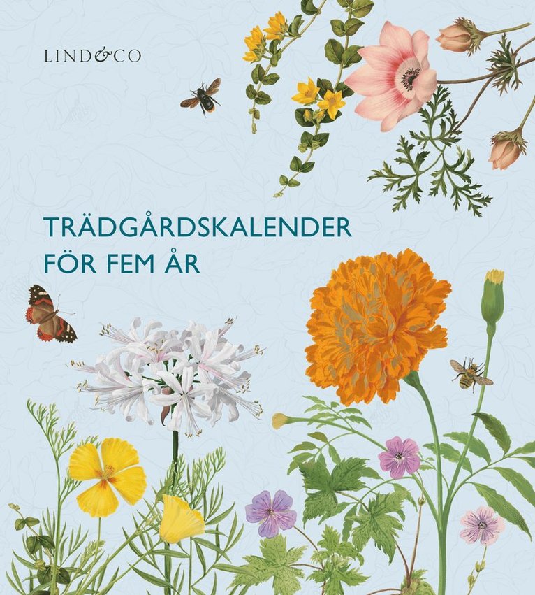 Royal Horticultural Society - Trädgårdskalender för fem år, Inbunden