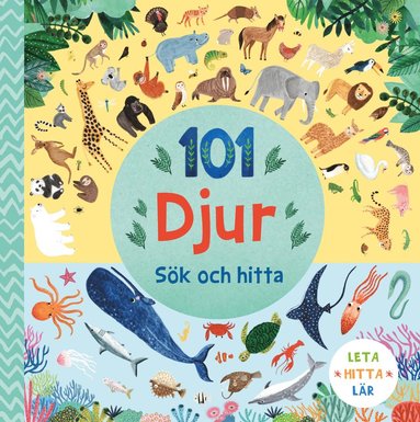 bokomslag 101 djur : sök och hitta