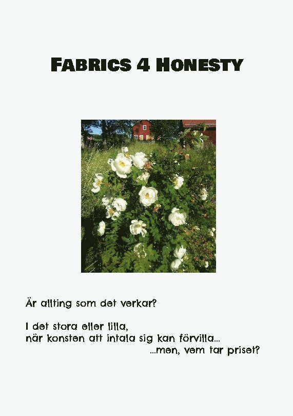 Mikael Nehrer - Fabrics 4 Honesty, Häftad