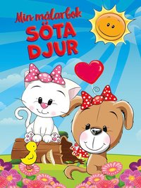 bokomslag Min målarbok söta djur