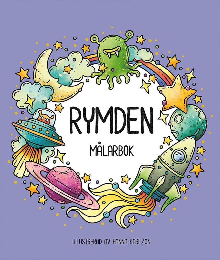 Rymden : målarbok 1