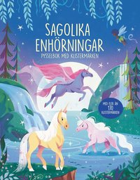 bokomslag Sagolika enhörningar : pysselbok med klistermärken