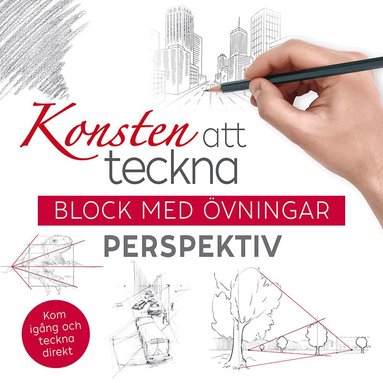 Konsten att teckna : block med övningar - perspektiv, Häftad