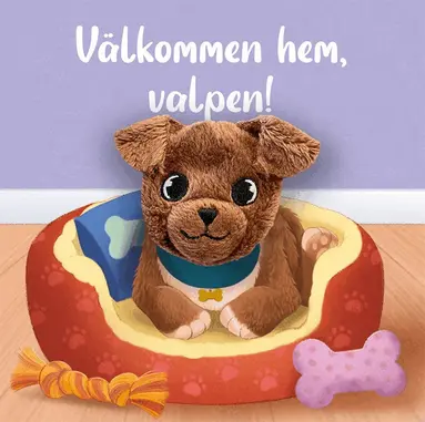 Brick Puffinton - Välkommen hem, valpen!, Kartonnage