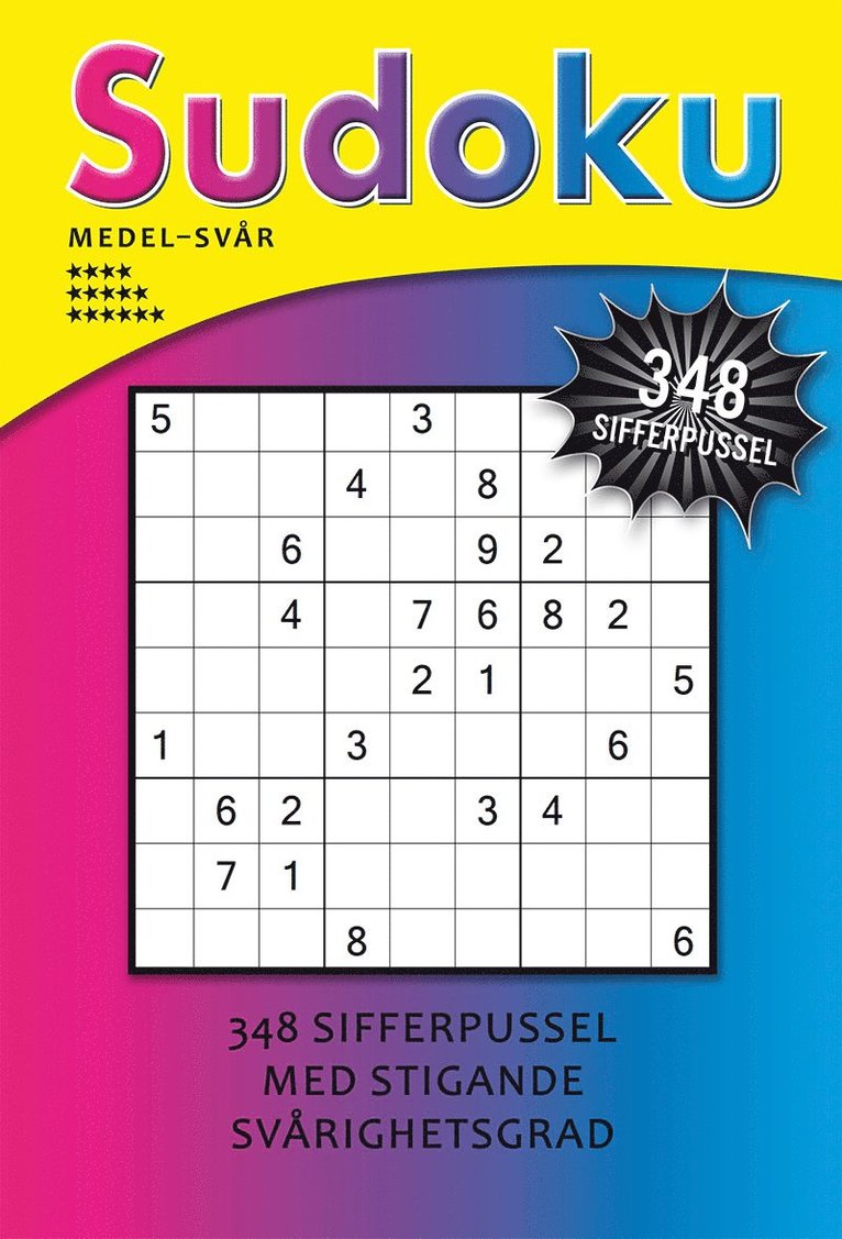 Sudoku medel-svår (gul) 1