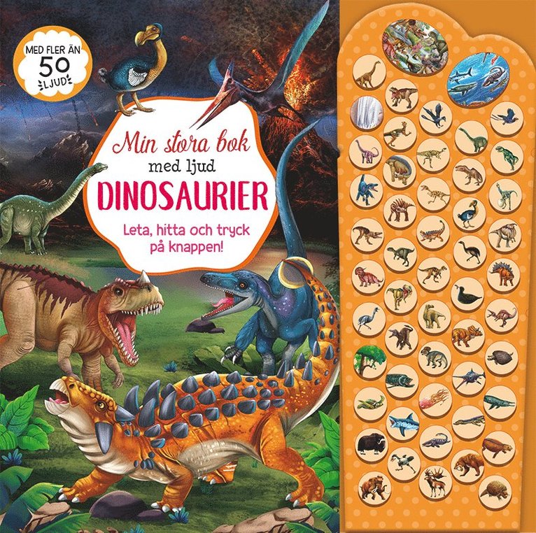 Dinosaurier - leta, hitta och tryck på knappen!, Kartonnage