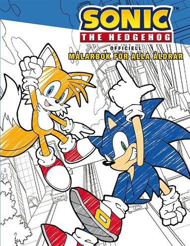 Sonic the Hedgehog : Målarbok för alla åldrar, Häftad