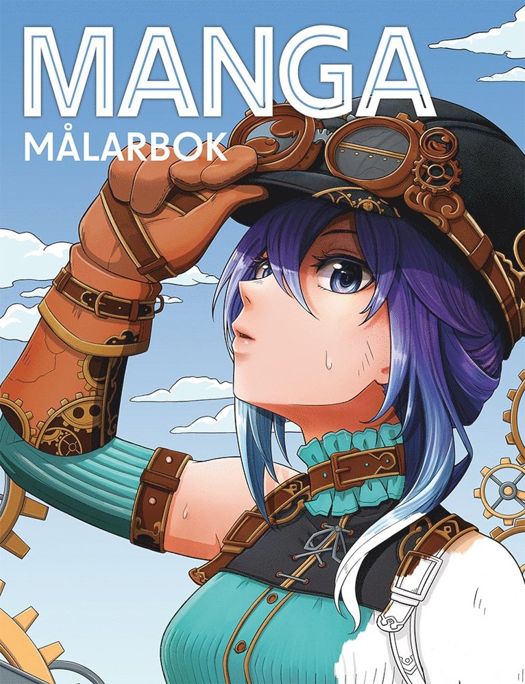Manga målarbok 1