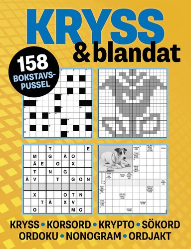 Kryss & blandat (gul), Häftad