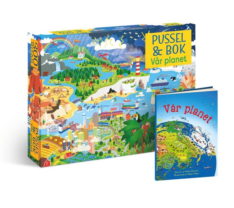 Pussel & bok: Vår planet 1